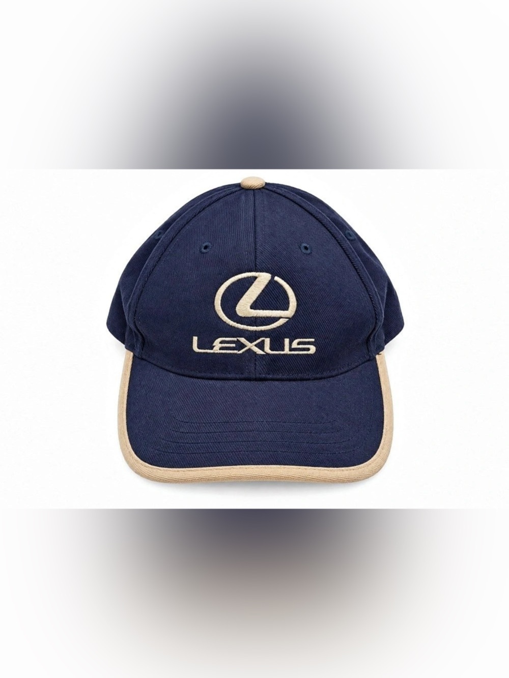 Lexus Logo Baseball Cap in Blue & Beige